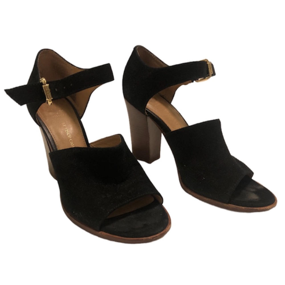 Suede Blocked Heel